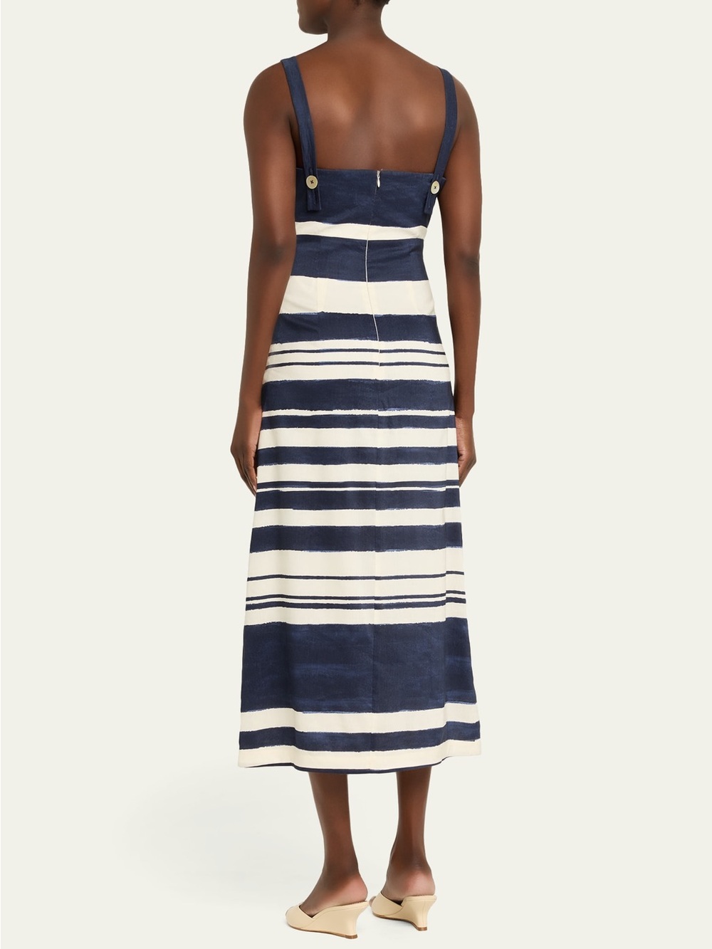 Veronica Beard Ella Striped Midi Dress - Picture 8 of 14